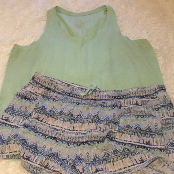 Boho Tank Top & Short Pj set - Picture 2 of 7